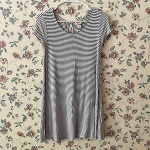 Striped Black and White Dress